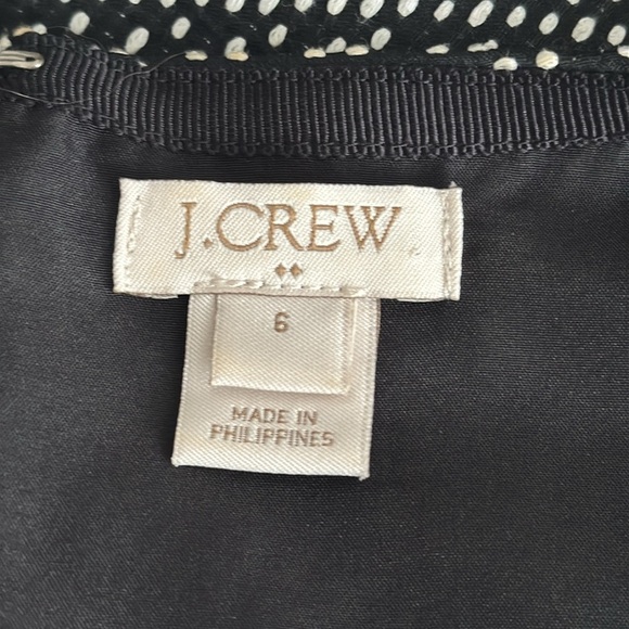 J. CREW Polka-dot Split-neck
Dress Black White Sleeveless Sheath Size 6‎ Work - Picture 6 of 7